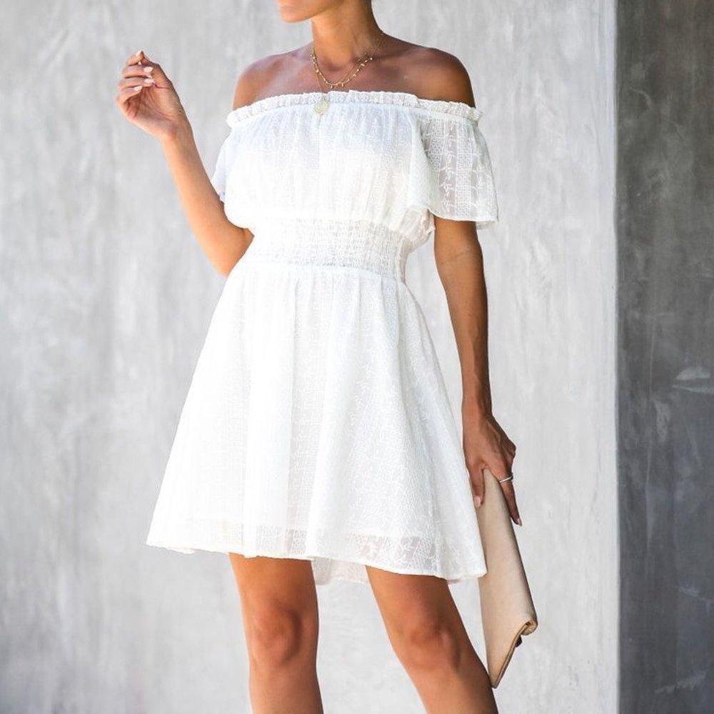 VICI White Off The Shoulder Dress